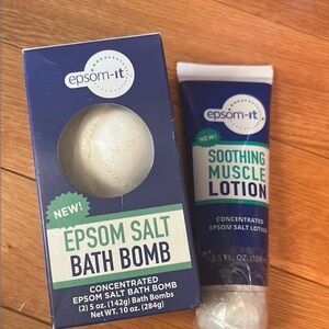 Epsom-It Bath Bomb and Muscle Lotion Set